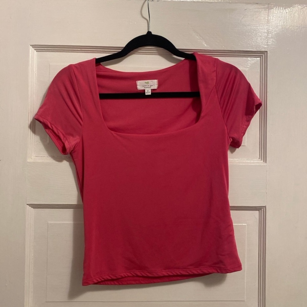 pink seamless top